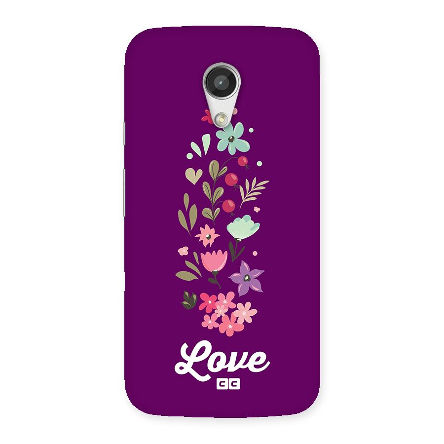 Floral Love Back Case for Moto G 2nd Gen