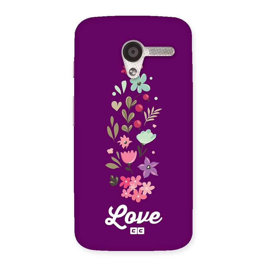 Floral Love Back Case for Moto X