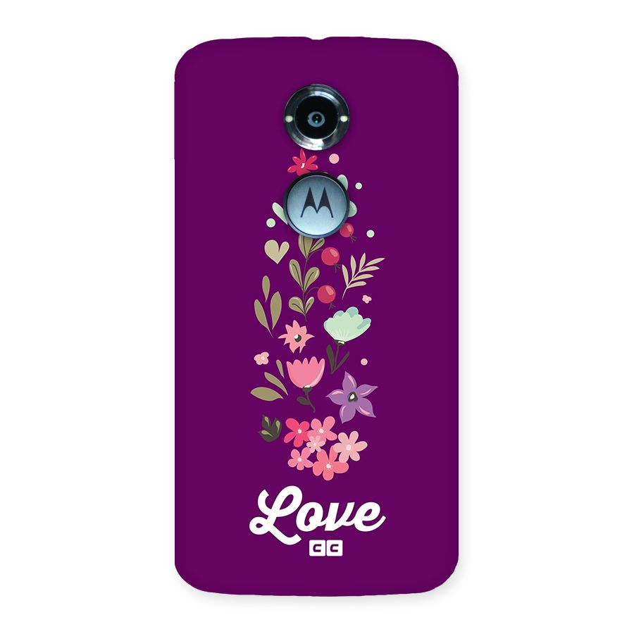 Floral Love Back Case for Moto X2