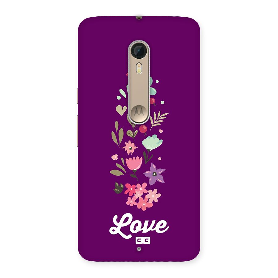 Floral Love Back Case for Moto X Style