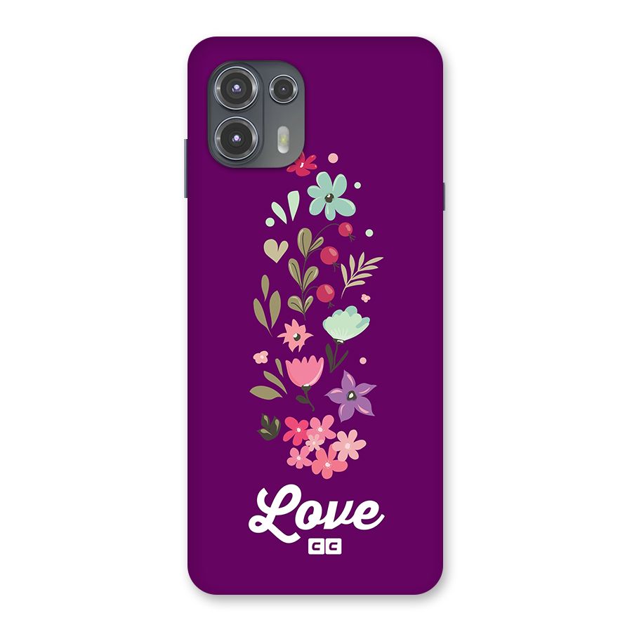 Floral Love Back Case for Motorola Edge 20 Fusion