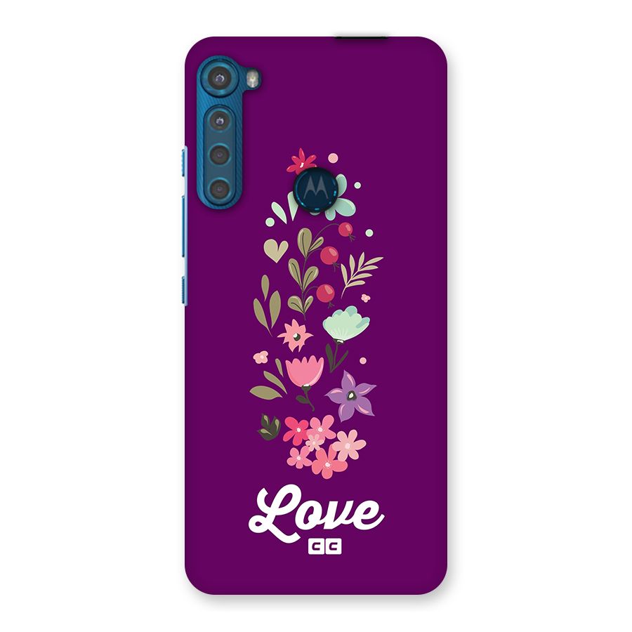 Floral Love Back Case for Motorola One Fusion Plus