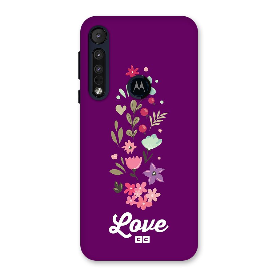 Floral Love Back Case for Motorola One Macro
