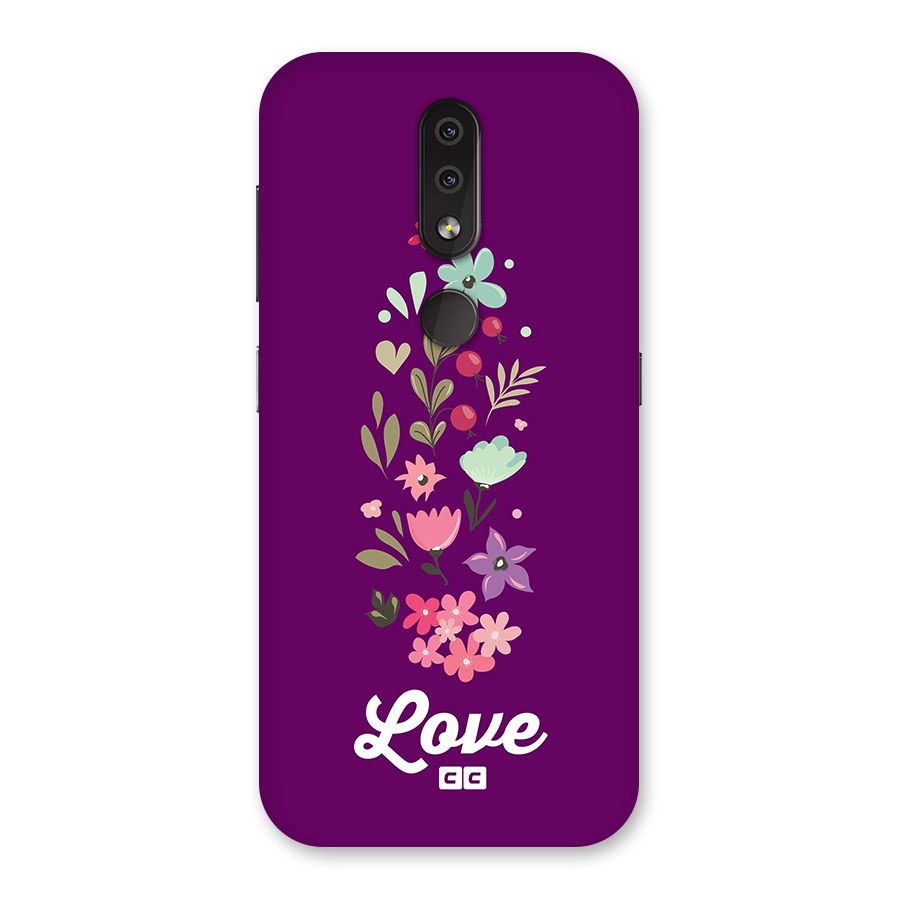 Floral Love Back Case for Nokia 4.2