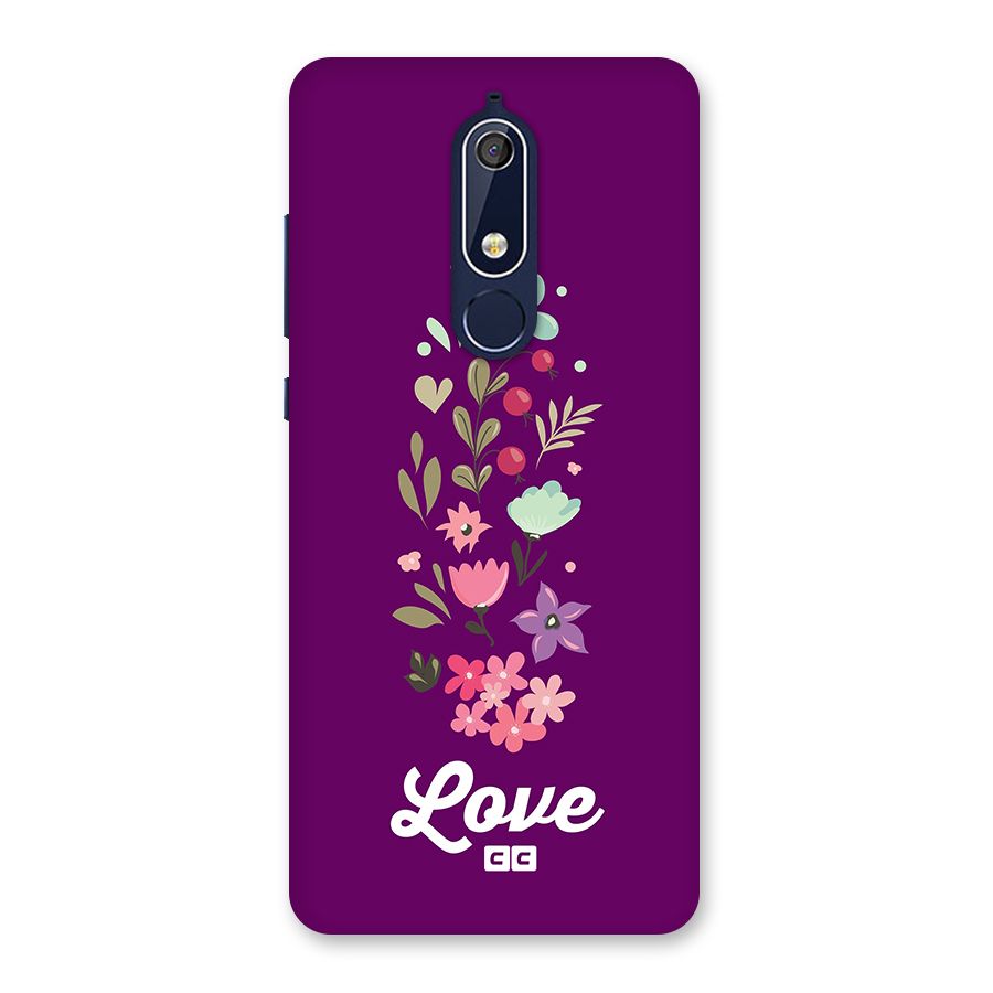 Floral Love Back Case for Nokia 5.1