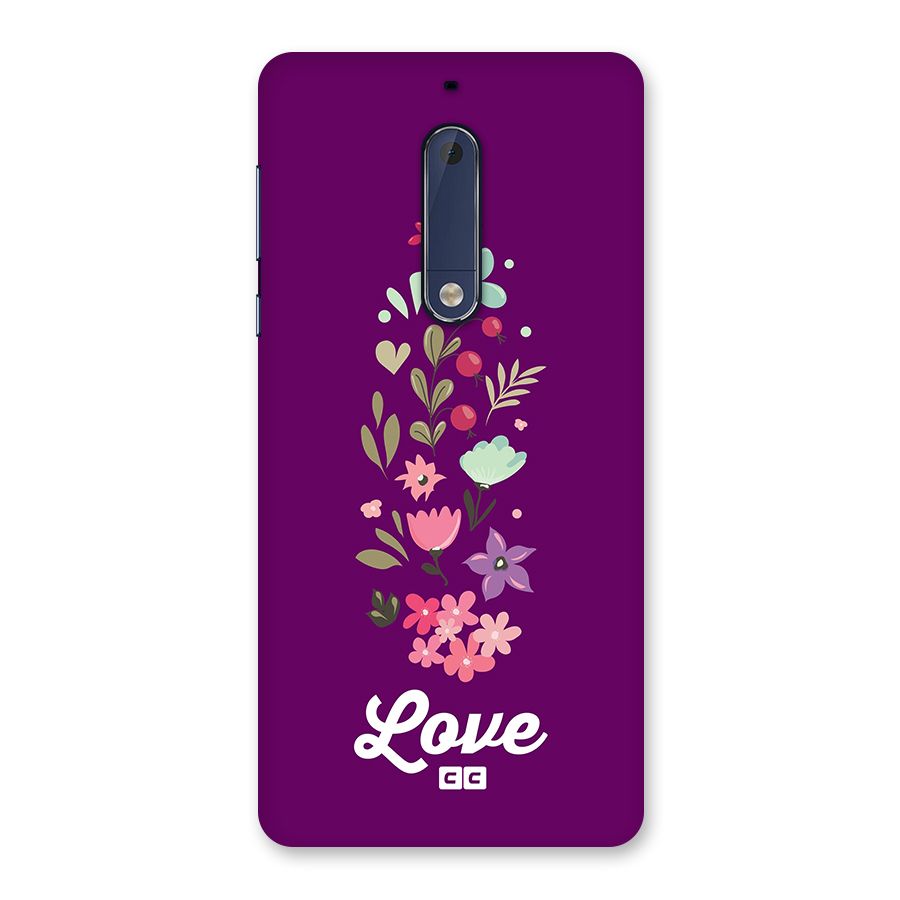 Floral Love Back Case for Nokia 5
