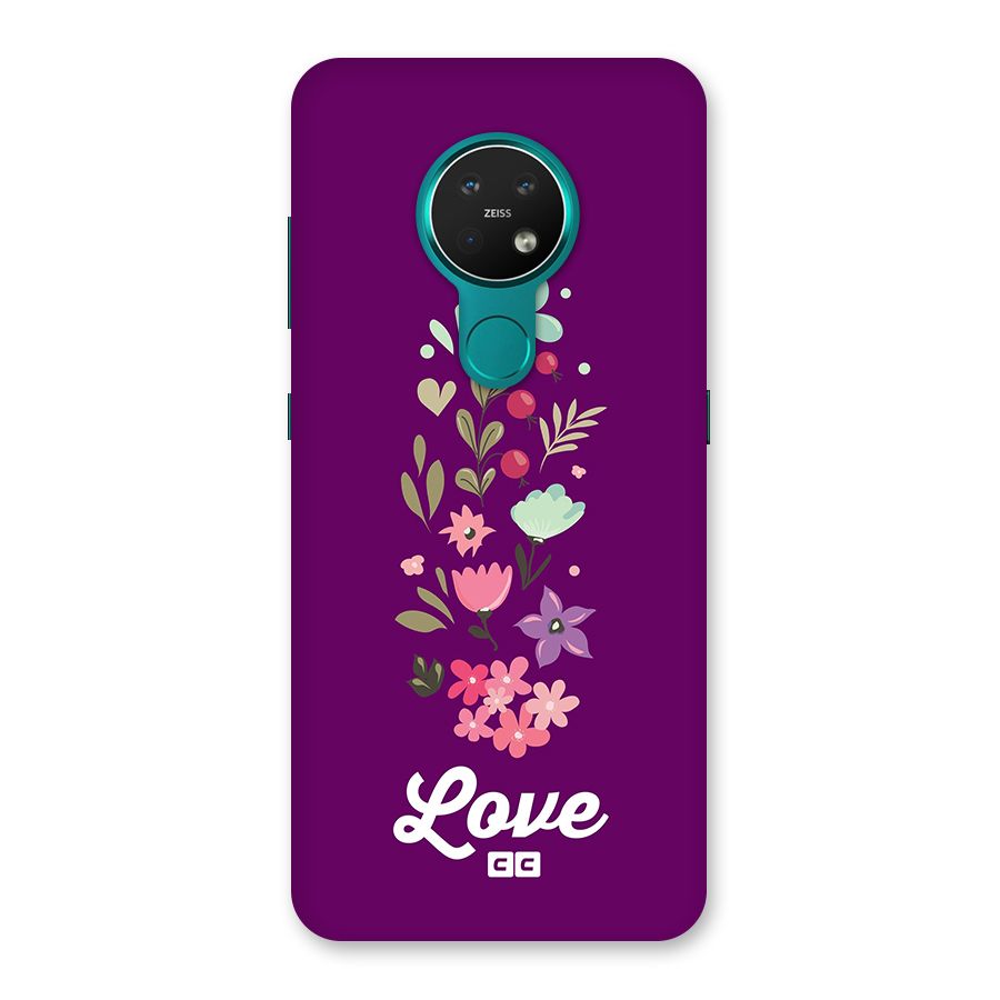 Floral Love Back Case for Nokia 7.2