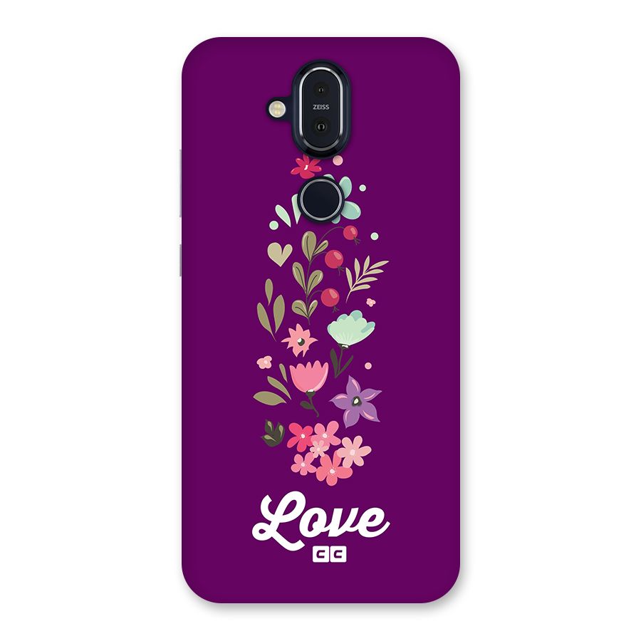 Floral Love Back Case for Nokia 8.1