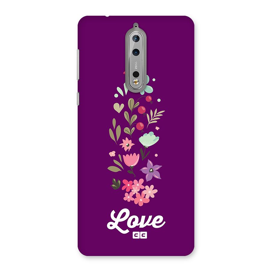 Floral Love Back Case for Nokia 8