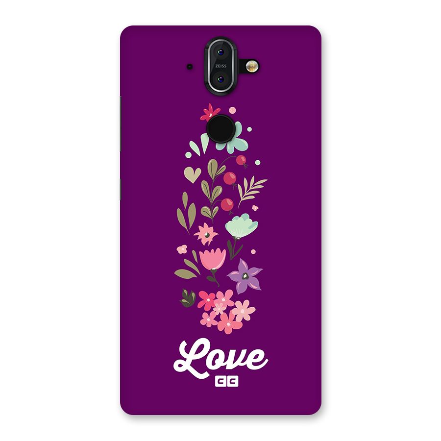 Floral Love Back Case for Nokia 8 Sirocco