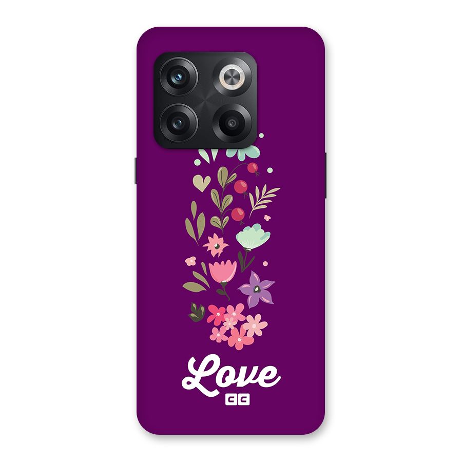 Floral Love Back Case for OnePlus 10T