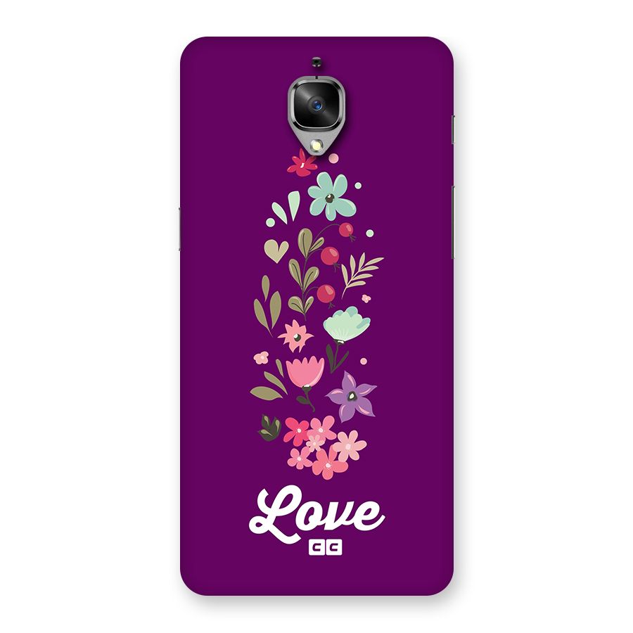 Floral Love Back Case for OnePlus 3