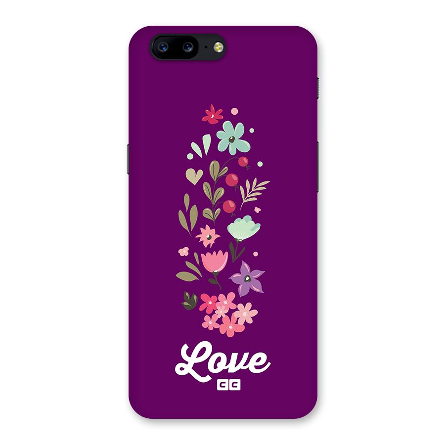 Floral Love Back Case for OnePlus 5
