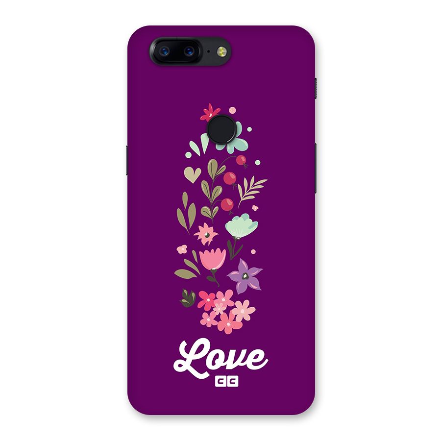 Floral Love Back Case for OnePlus 5T