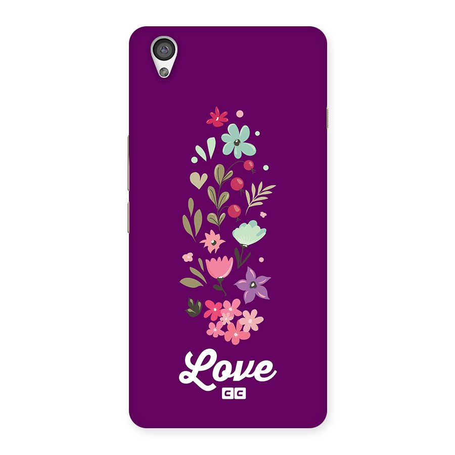 Floral Love Back Case for OnePlus X
