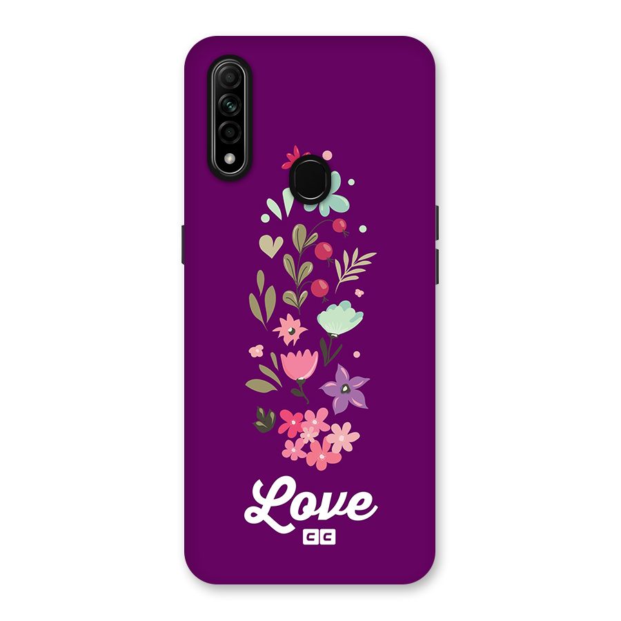 Floral Love Back Case for Oppo A31