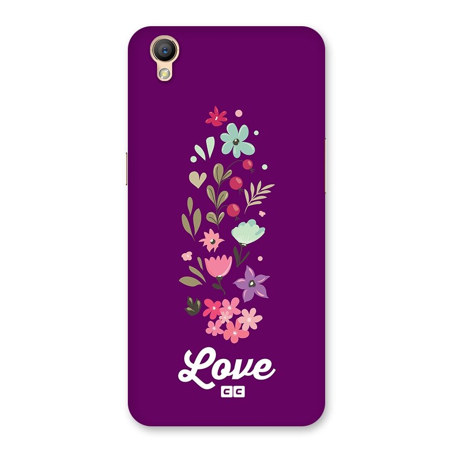 Floral Love Back Case for Oppo A37