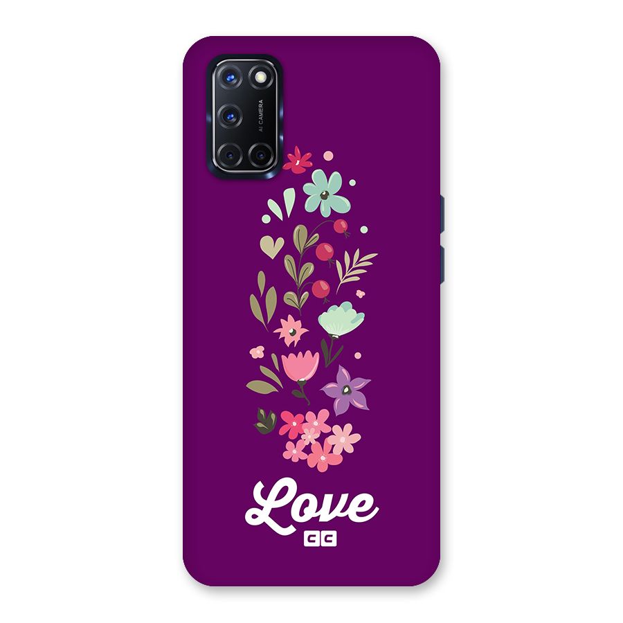 Floral Love Back Case for Oppo A52