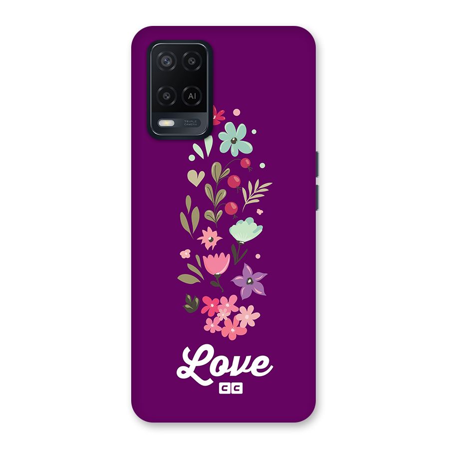 Floral Love Back Case for Oppo A54