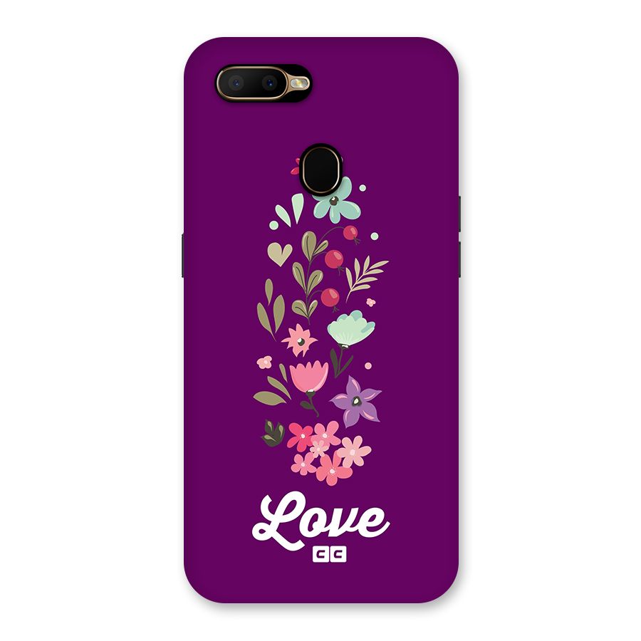 Floral Love Back Case for Oppo A5s