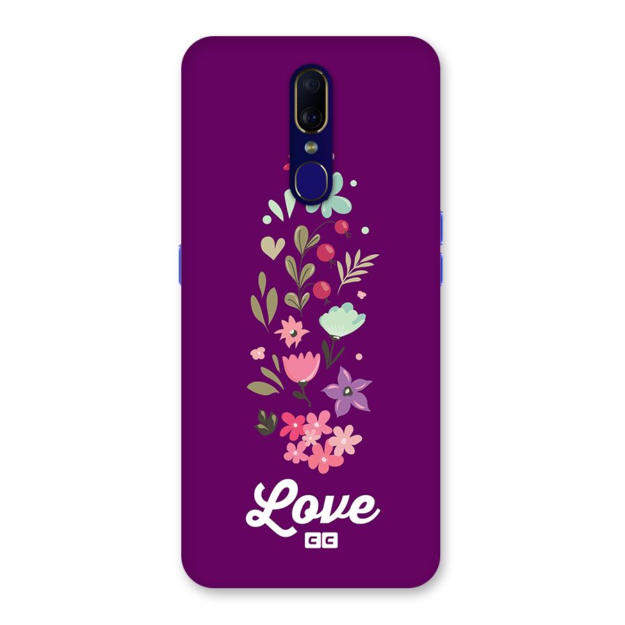 Floral Love Back Case for Oppo A9