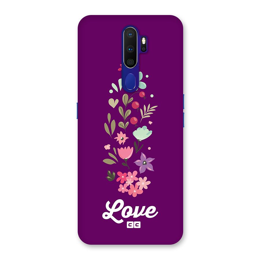 Floral Love Back Case for Oppo A9 (2020)