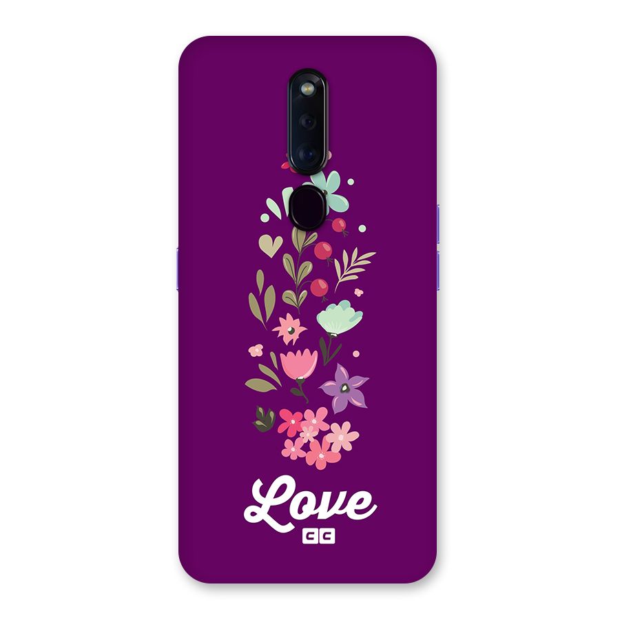 Floral Love Back Case for Oppo F11 Pro