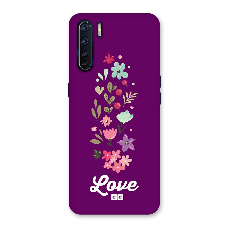 Floral Love Back Case for Oppo F15