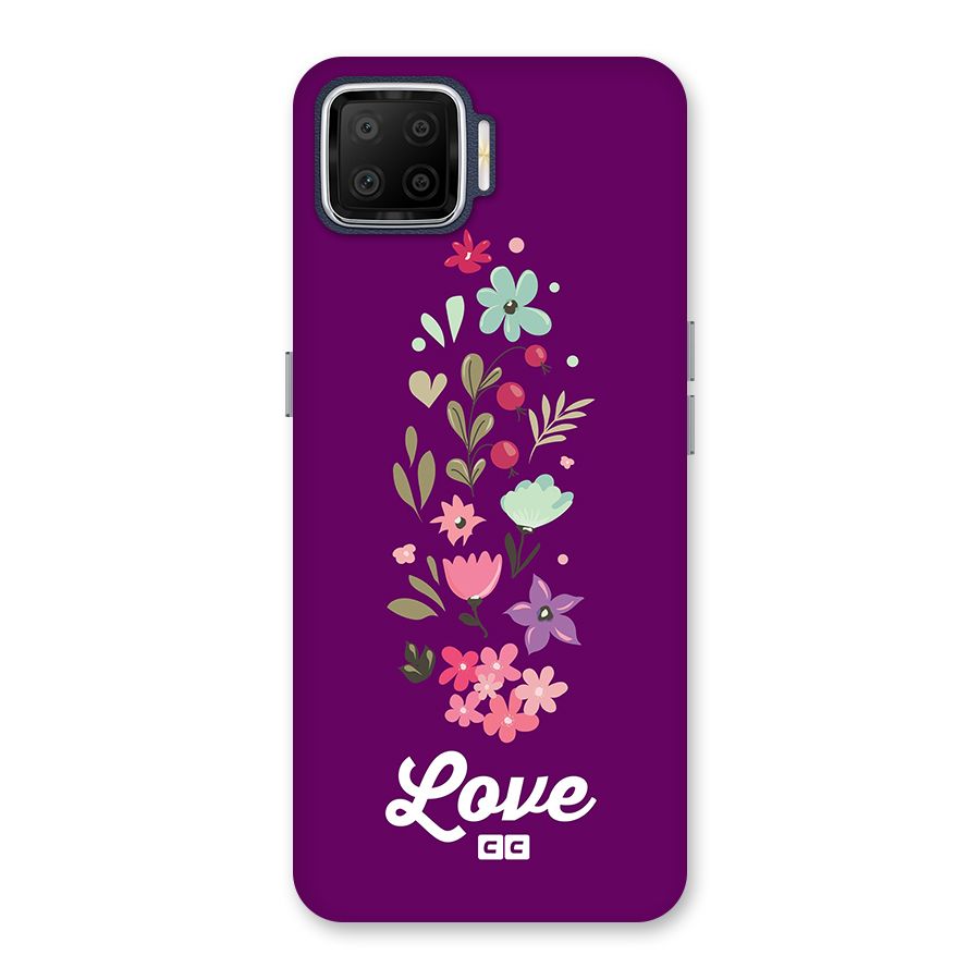 Floral Love Back Case for Oppo F17