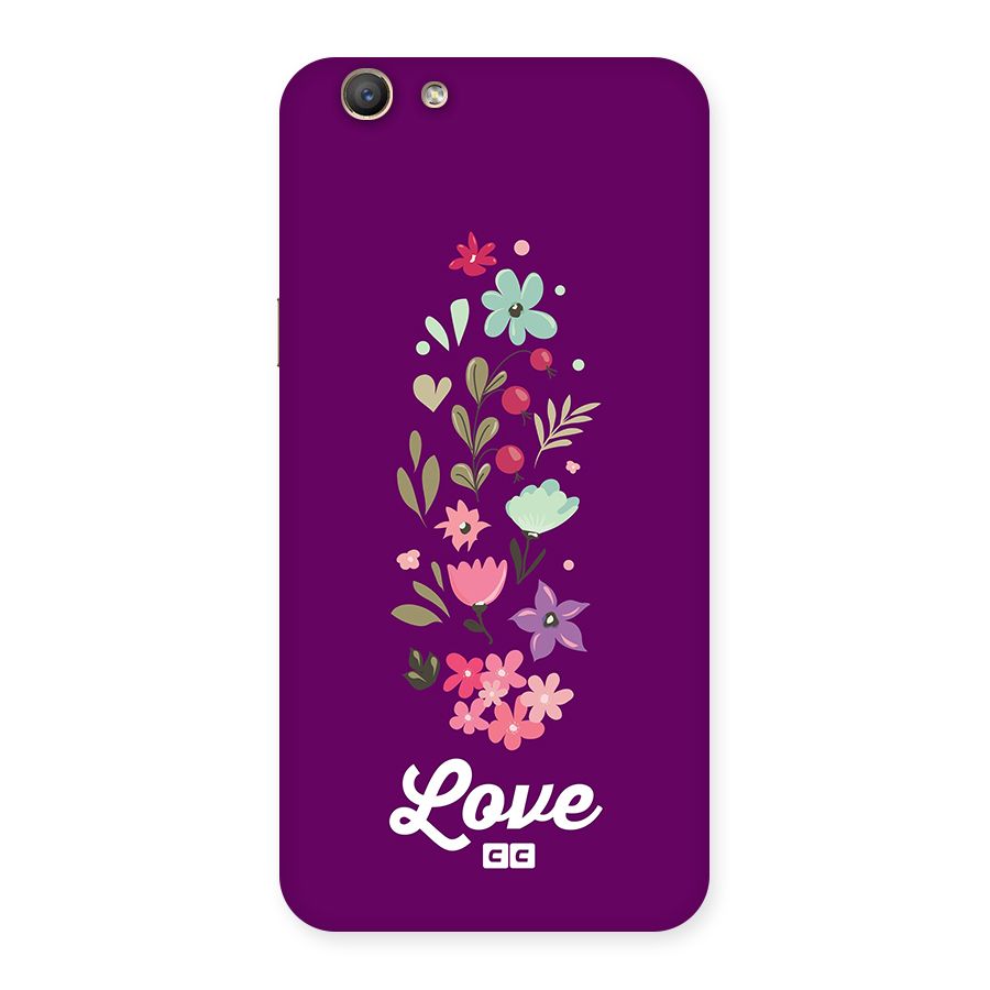 Floral Love Back Case for Oppo F1s