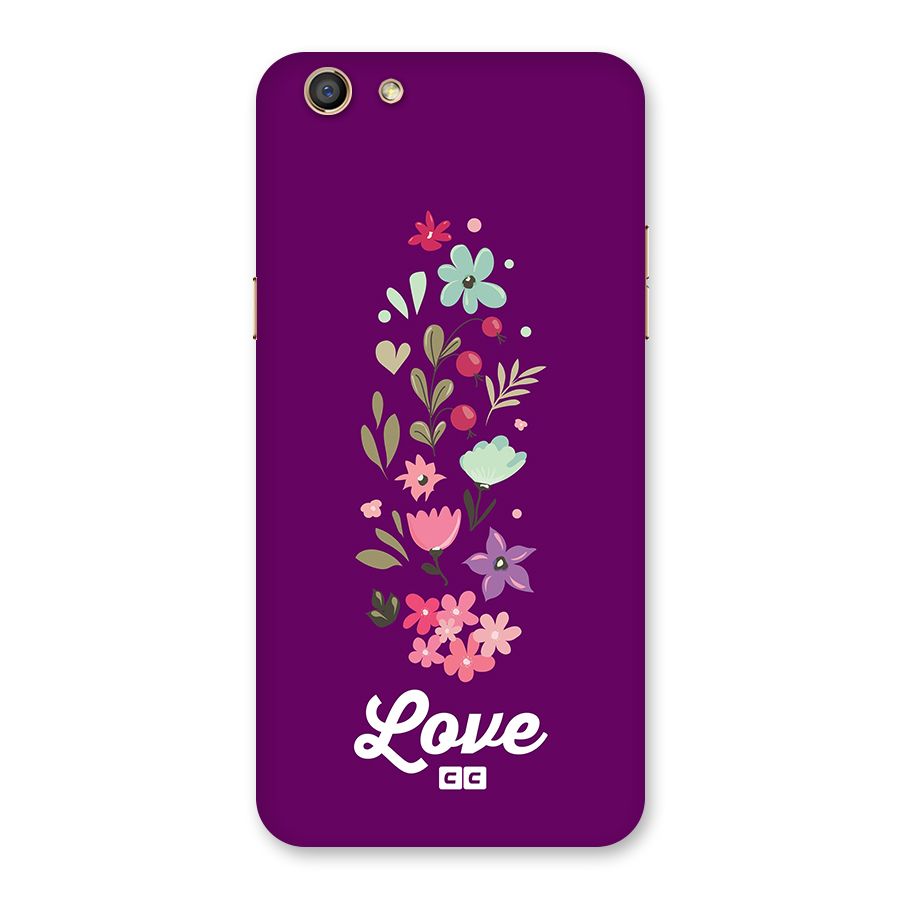 Floral Love Back Case for Oppo F3