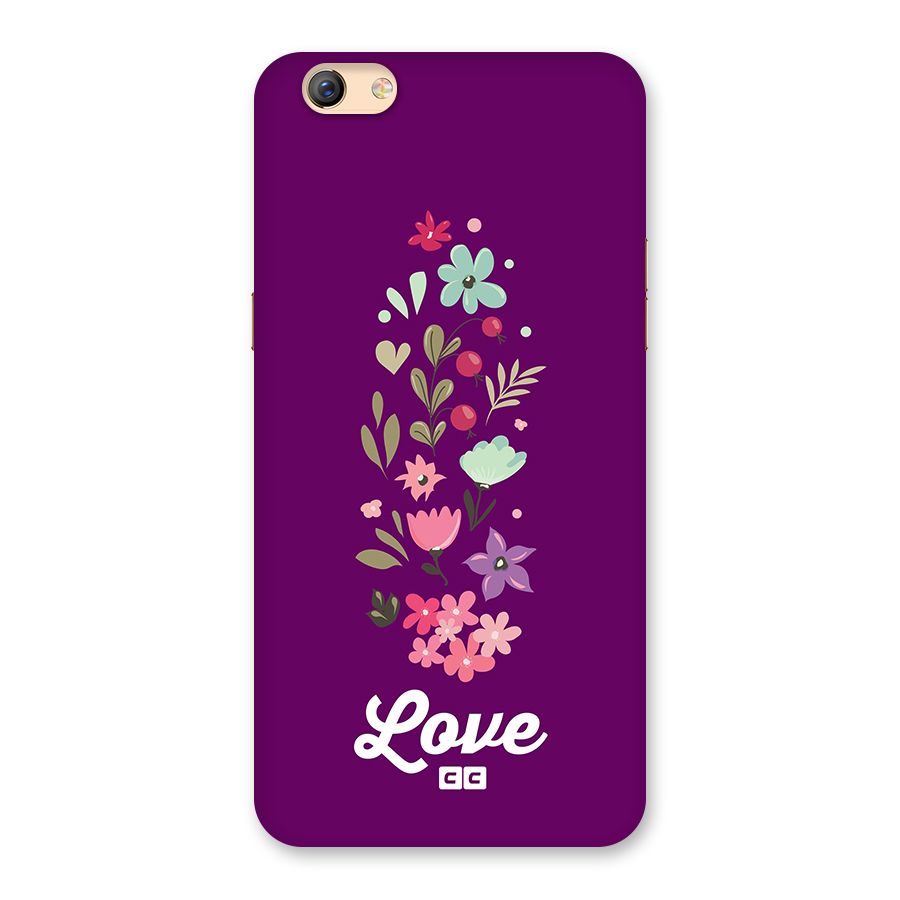 Floral Love Back Case for Oppo F3 Plus