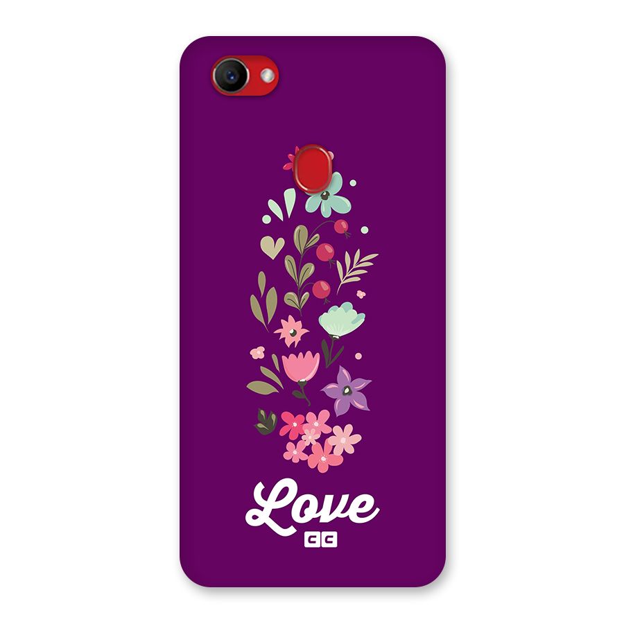 Floral Love Back Case for Oppo F7