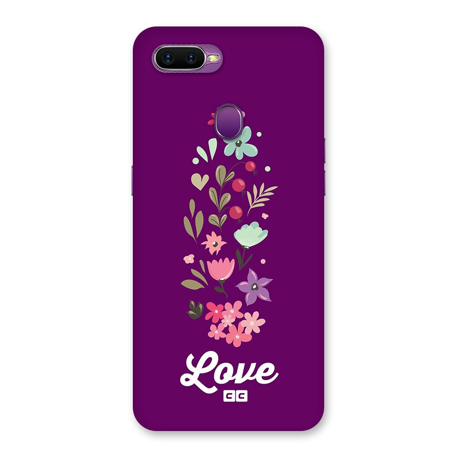Floral Love Back Case for Oppo F9