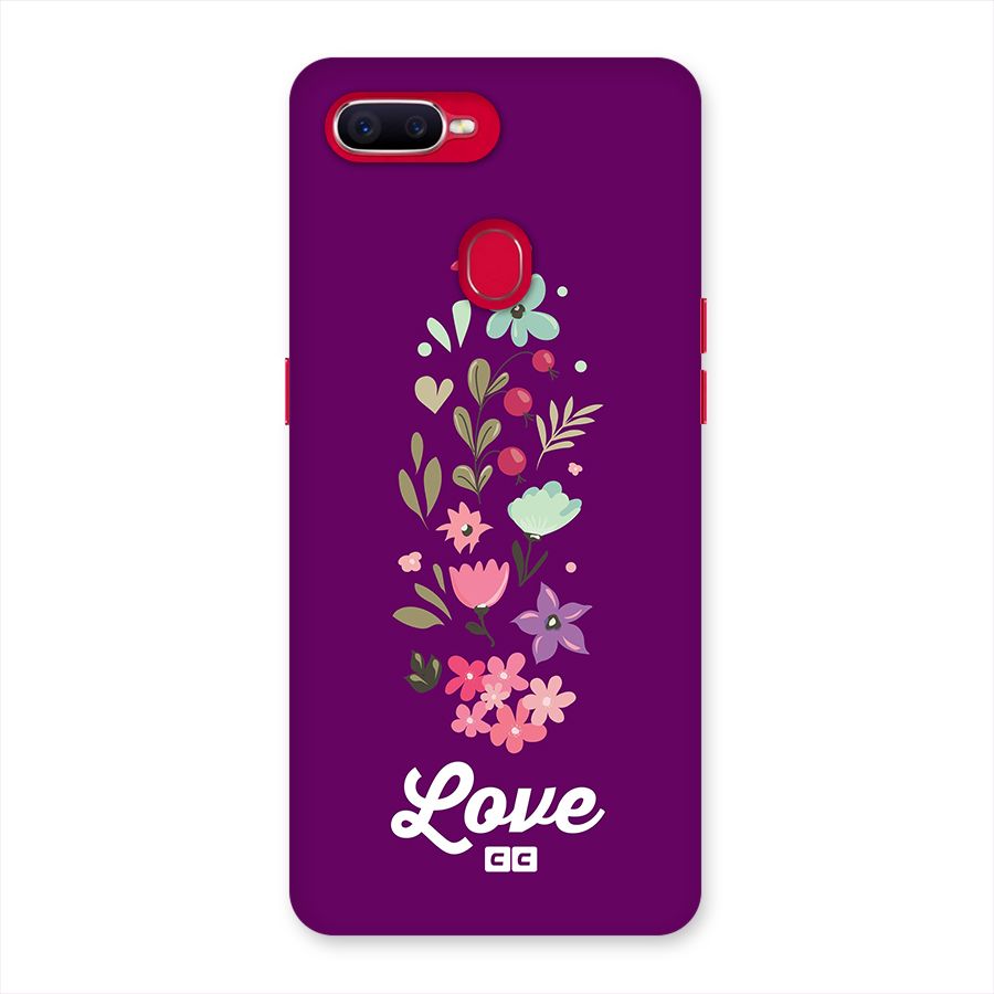 Floral Love Back Case for Oppo F9 Pro