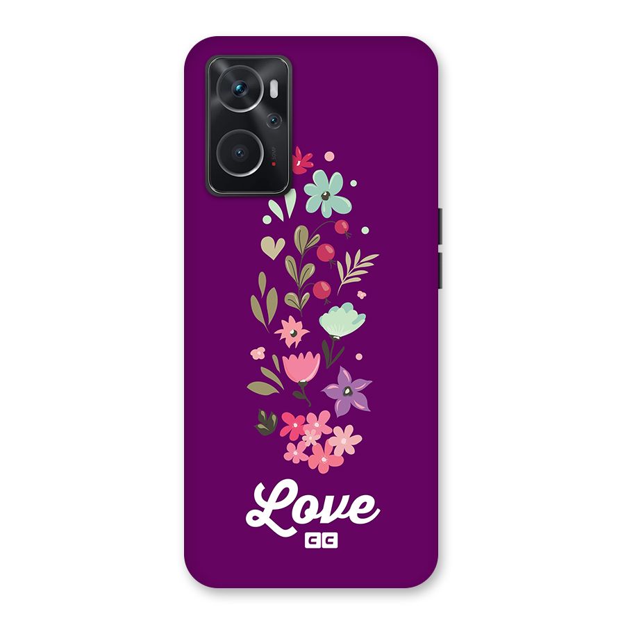 Floral Love Back Case for Oppo K10 4G