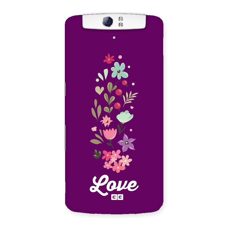 Floral Love Back Case for Oppo N1