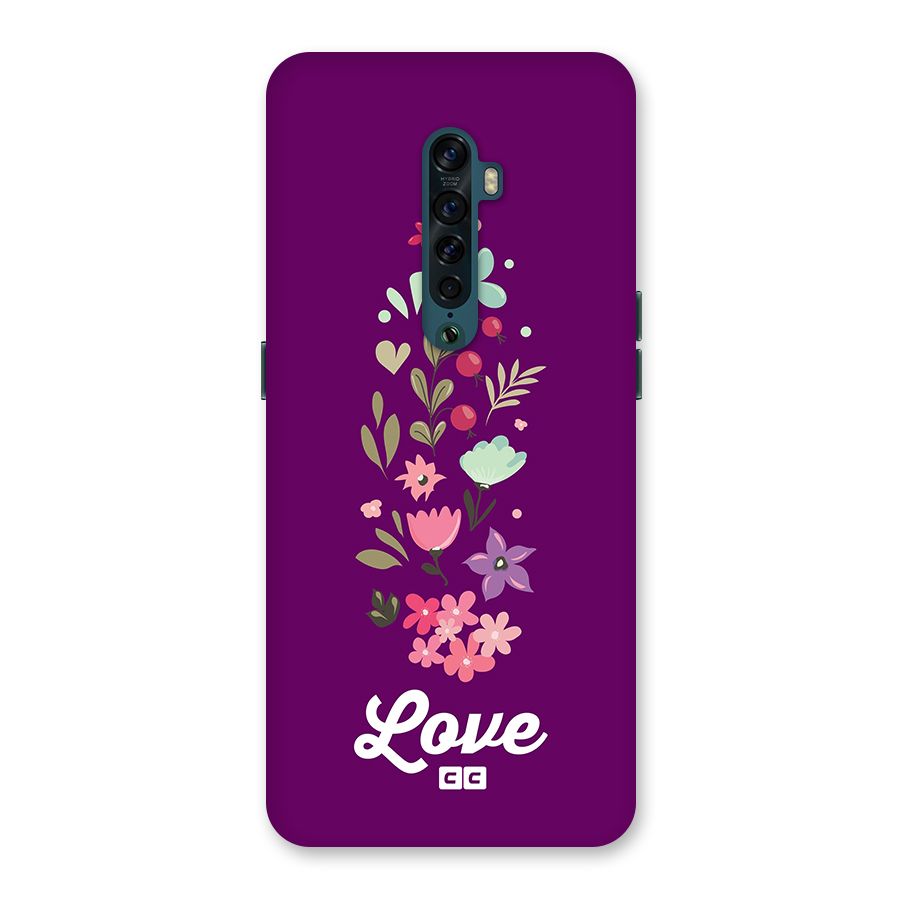 Floral Love Back Case for Oppo Reno2