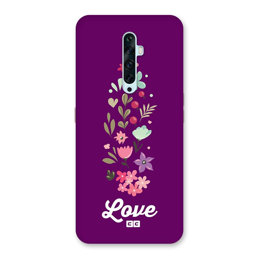 Floral Love Back Case for Oppo Reno2 F