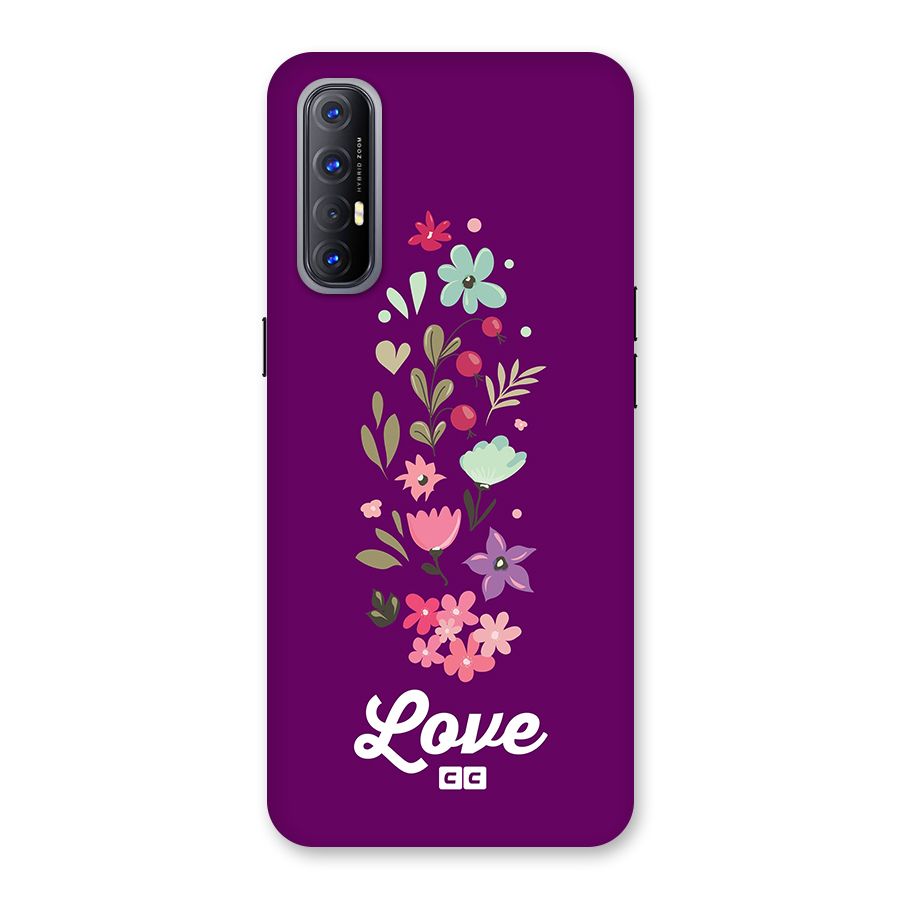 Floral Love Back Case for Oppo Reno3 Pro