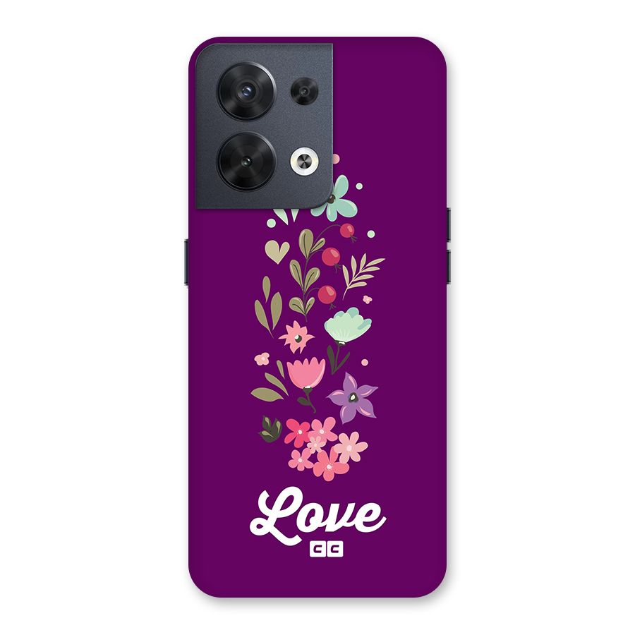 Floral Love Back Case for Oppo Reno8 5G
