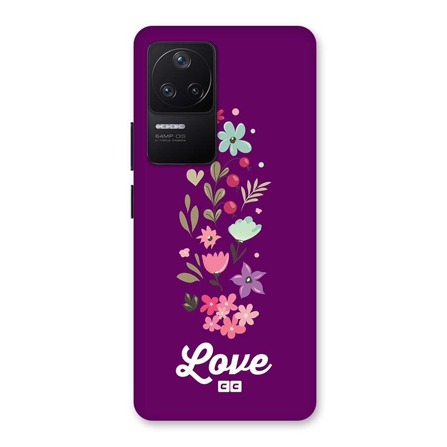 Floral Love Back Case for Poco F4 5G