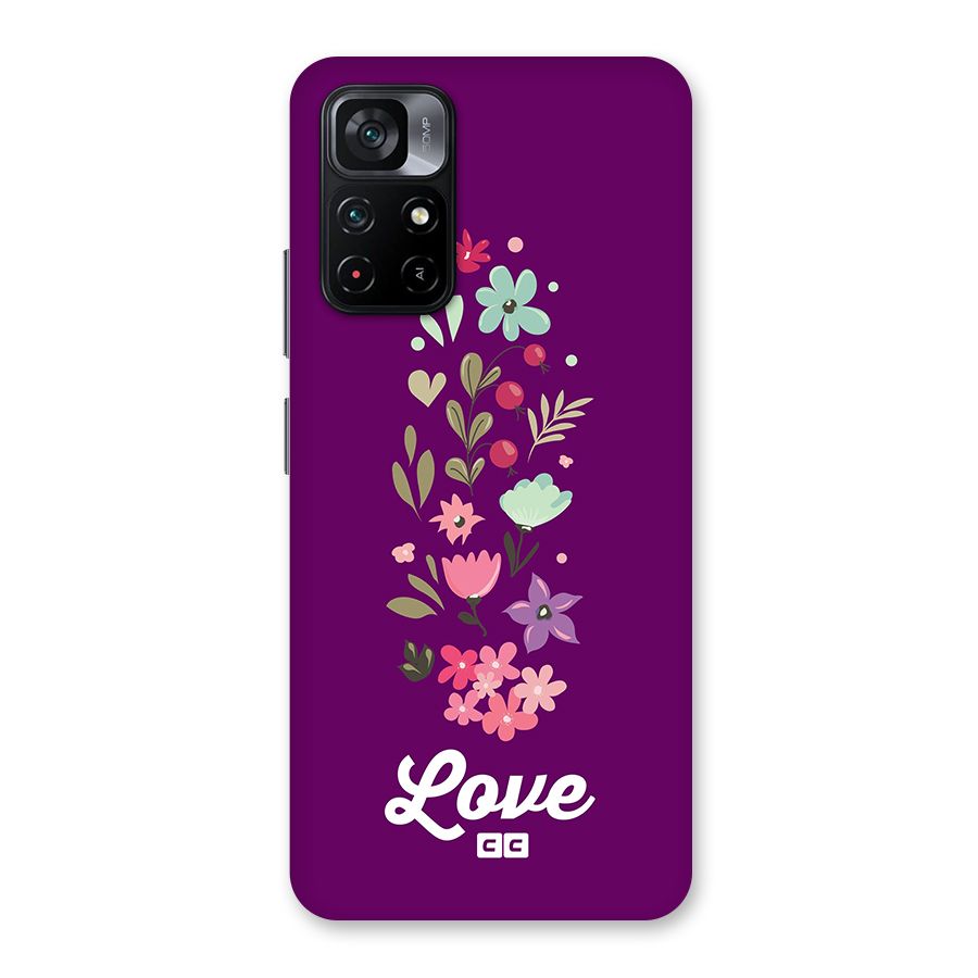 Floral Love Back Case for Poco M4 Pro 5G