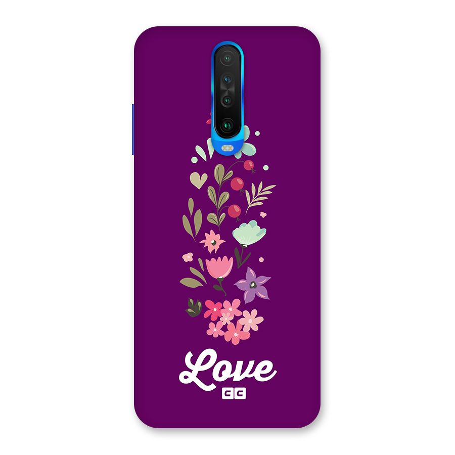 Floral Love Back Case for Poco X2
