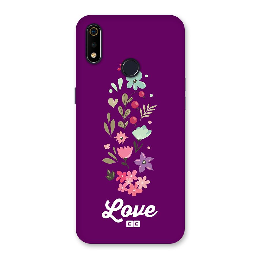 Floral Love Back Case for Realme 3i