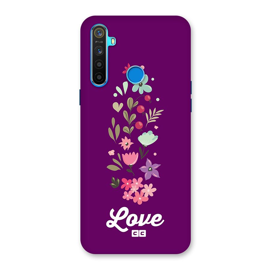 Floral Love Back Case for Realme 5s
