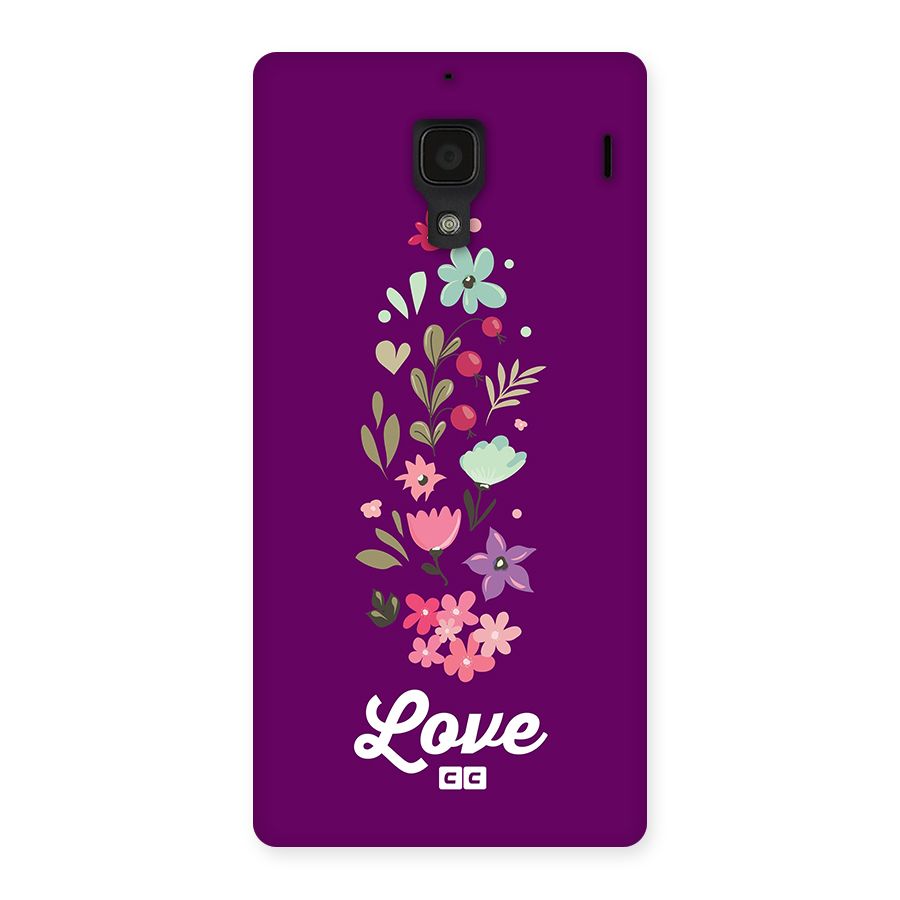 Floral Love Back Case for Redmi 1s