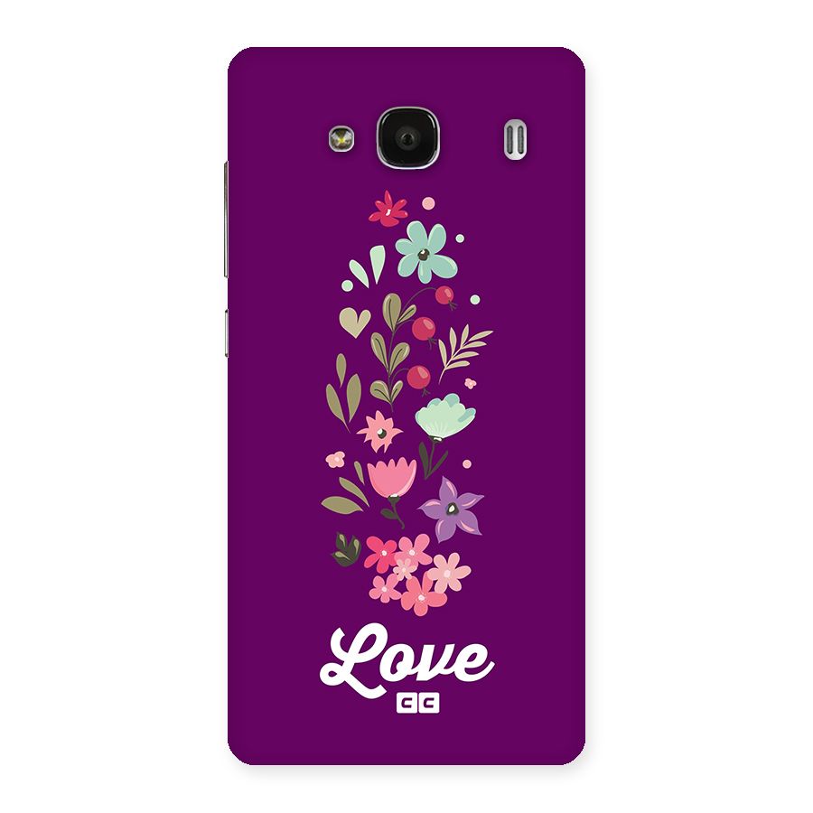 Floral Love Back Case for Redmi 2s