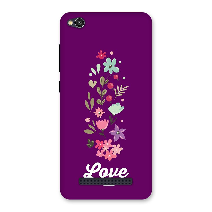 Floral Love Back Case for Redmi 4A