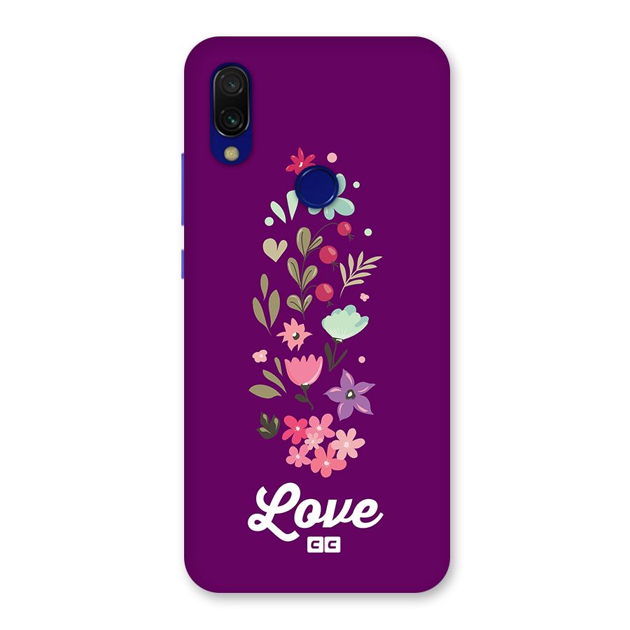 Floral Love Back Case for Redmi 7